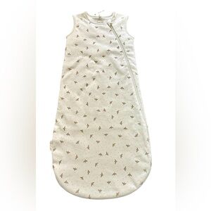 NWTS Quincy Mae Dove Jersey Sleep Sac/Zipper, Size 0-6 months, organic cotton